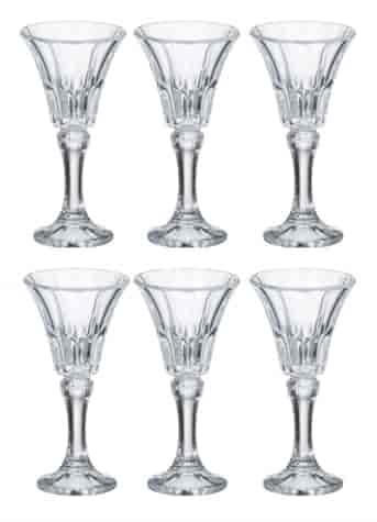 BOHEMIA WELLINGTON KIELISZEK WÓDKA LIKIER 049 6szt