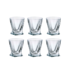 BOHEMIA QUADRO KIELISZEK WÓDKA 055 KPL 6szt