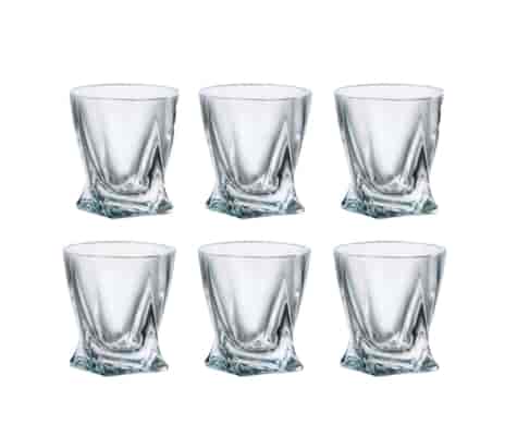 BOHEMIA QUADRO KIELISZEK WÓDKA 055 KPL 6szt