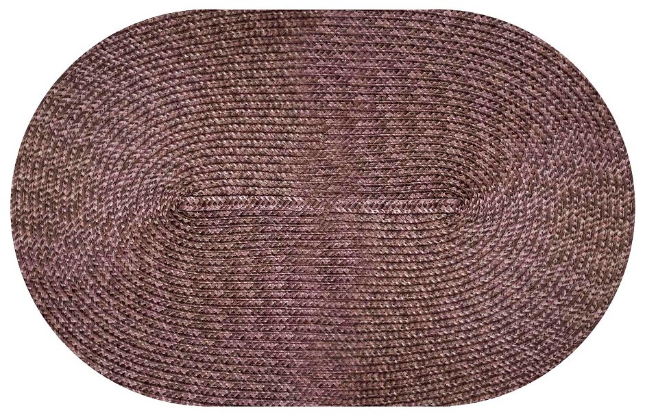 MATA DEKORA NA STÓŁ OWAL 43x28cm BRĄZOWY