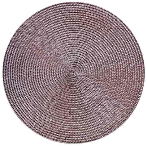 MATA DEKORA NA STÓŁ OKRĄGŁA 36cm BRĄZOWY