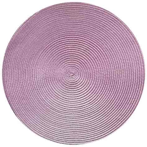 MATA DEKORA NA STÓŁ OKRĄGŁA 36cm LAWENDOWY