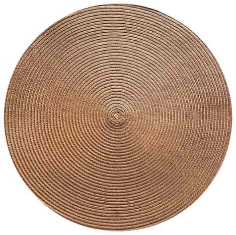 MATA DEKORA NA STÓŁ OKRĄGŁA 36cm CAPPUCCINO