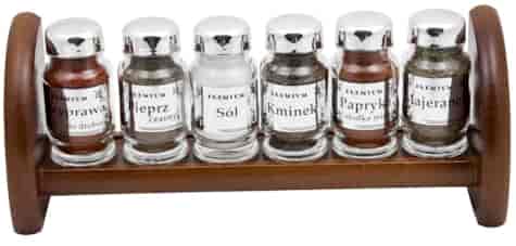 PÓŁKA NA PRZYPRAWY  6EL BRĄZ MAHOŃ