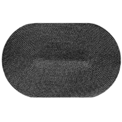 MATA DEKORA NA STÓŁ OWAL 43x28cm CZARNY