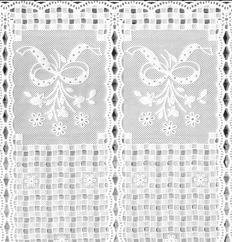 BIEŻNIK PCV NA ŁAWĘ 50x150cm DANTEL-02 WHITE