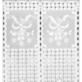 BIEŻNIK PCV NA ŁAWĘ 50x150cm DANTEL-02 WHITE