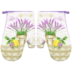 RĘKAWICE KUCHENNE MAGNES KPL 2szt LAVENDER F9118