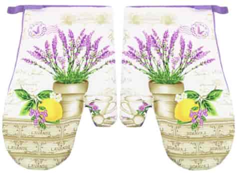 RĘKAWICE KUCHENNE MAGNES KPL 2szt LAVENDER F9118