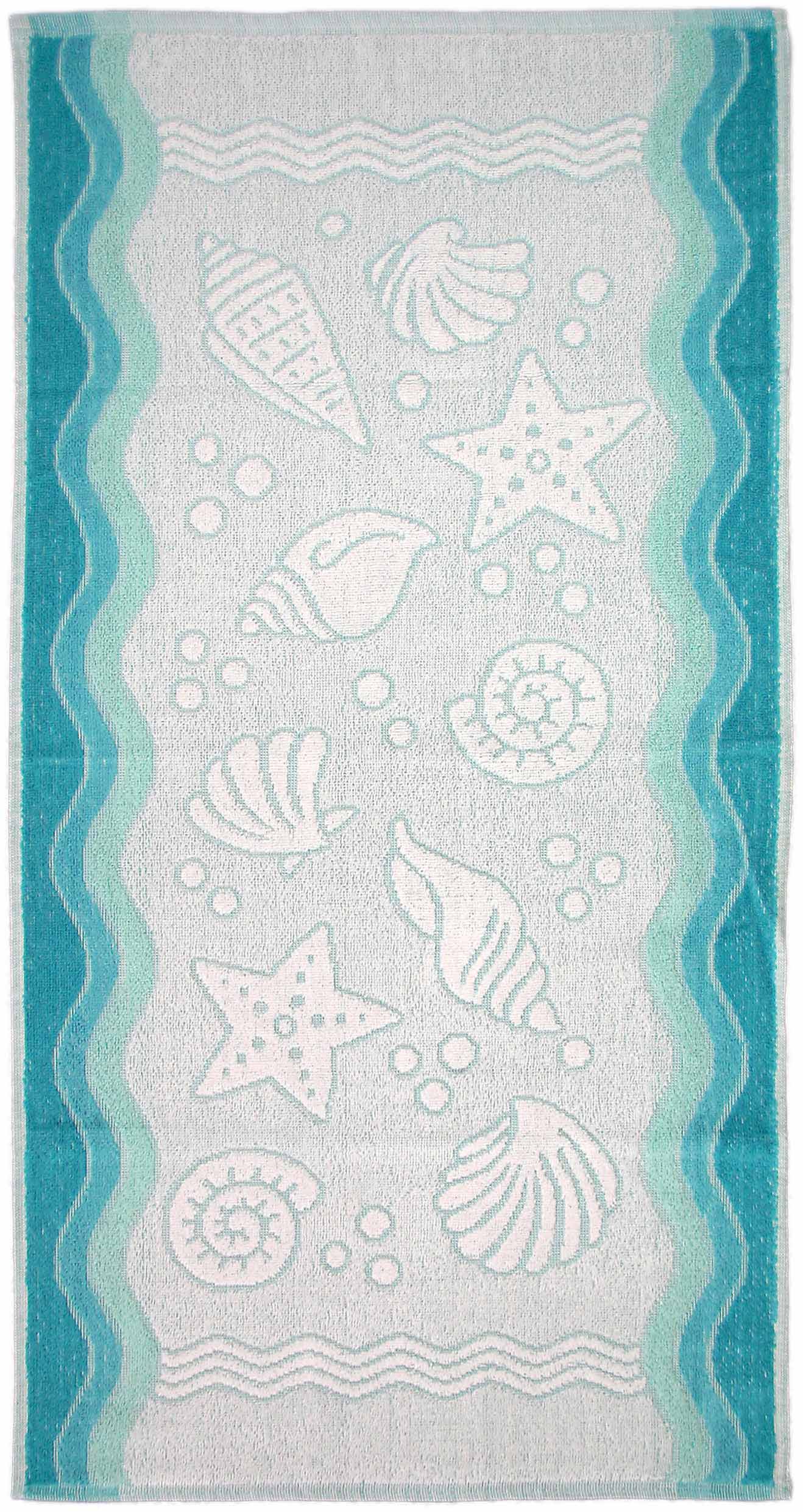 FLORA OCEAN RĘCZNIK 70x140 07 TURKUSOWY 380