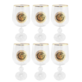 BOHEMIA MEDUZA KIELISZEK WINO 230 KPL 6szt