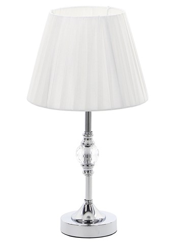 LAMPA NOCNA JUS-61-1 SREBRNA 39cm