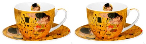 GUSTAV KLIMT THE KISS KOMPLET FILIŻANEK 2+2 280ml