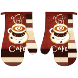 RĘKAWICE KUCHENNE MAGNES KPL 2szt COFFEE FS40