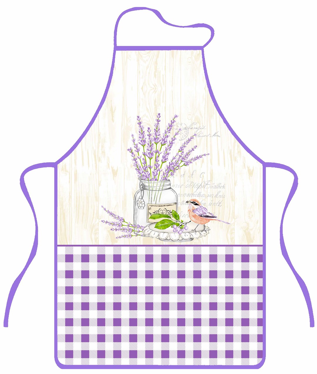 LAVENDER FARTUCH KUCHENNY 50x76cm LAWENDA FS25