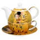 GUSTAV KLIMT KISS CZAJNICZEK Z FILIŻANKĄ 300ml 3EL