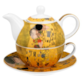 GUSTAV KLIMT KISS CZAJNICZEK Z FILIŻANKĄ 300ml 3EL