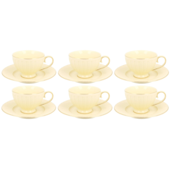 NINA CREAM KOMPLET FILIŻANEK 6+6 220ml
