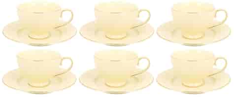 NINA CREAM KOMPLET FILIŻANEK 6+6 220ml