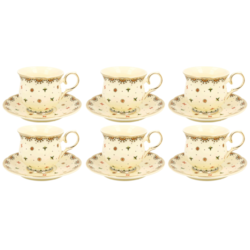 CASABLANCA CREAM KOMPLET FILIŻANEK 6+6 260ml