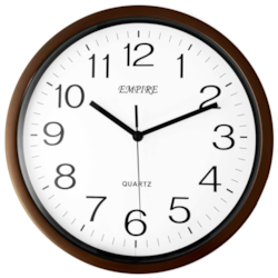 ZEGAR ŚCIENNY ZP24B BRĄZOWY 30,5x30,5x4cm