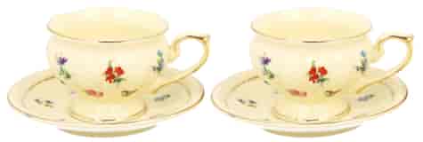 ENGLAND CREAM ESPRESSO KOMPLET FILIŻANEK 2+2 120ml