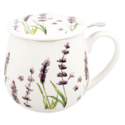 CLASSIC LAVENDER KUBEK ZAPARZACZ BARYŁKA 430ml