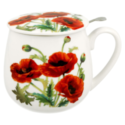 CLASSIC POPPIES KUBEK ZAPARZACZ BARYŁKA 430ml