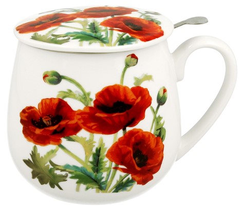 CLASSIC POPPIES KUBEK ZAPARZACZ BARYŁKA 430ml