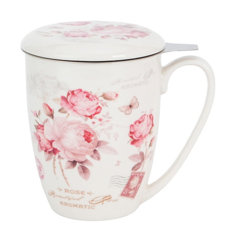 SECESJA KUBEK ZAPARZACZ W PUDEŁKU 380ml