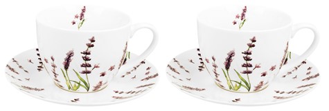 CLASSIC LAVENDER KOMPLET FILIŻANEK 2+2 280ml