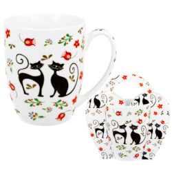 KOTY ETNO CR KUBEK 360ml + OPAKOWANIE Z RĄCZKĄ