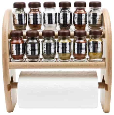 PÓŁKA NA PRZYPRAWY 12EL RĘCZNIK SR POŁYSK NATURAL