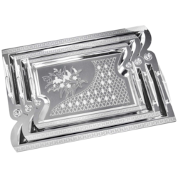 TACA STAL NIERDZEWNA KPL 3szt KH-4743