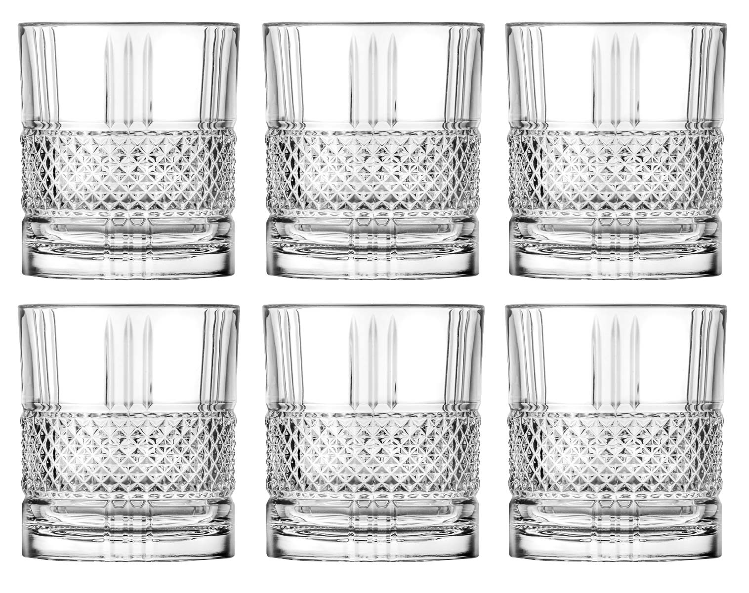 RCR BRILLANTE SZKLANKA WHISKY 340 6szt