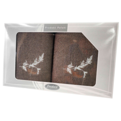 GIFT FROTEX II KPL RĘCZNIKÓW GRENO 2EL BRĄZOWY 1