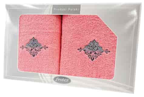 GIFT FROTEX II KPL RĘCZNIKÓW GRENO 2EL KORALOWY 3