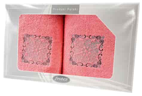 GIFT FROTEX II KPL RĘCZNIKÓW GRENO 2EL KORALOWY 4