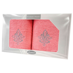 GIFT FROTEX II KPL RĘCZNIKÓW GRENO 2EL KORALOWY 5