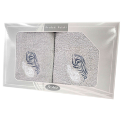 GIFT FROTEX II KPL RĘCZNIKÓW GRENO 2EL POPIEL 2