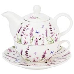 CLASSIC LAVENDER CZAJNICZEK Z FILIŻANKĄ 300ml 3EL