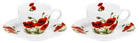 CLASSIC POPPIES ESPRESSO KPL FILIŻANEK 2+2 110ml