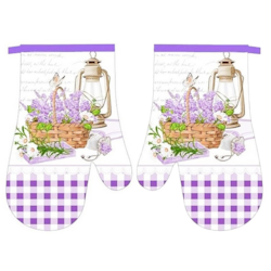 RĘKAWICE KUCHENNE MAGNES KPL 2szt LAVENDER F319113
