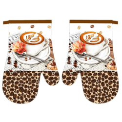 RĘKAWICE KUCHENNE MAGNES KPL 2szt COFFEE FS03