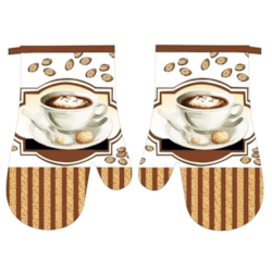 RĘKAWICE KUCHENNE MAGNES KPL 2szt COFFEE F9578B