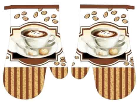 RĘKAWICE KUCHENNE MAGNES KPL 2szt COFFEE F9578B