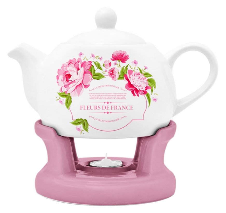 BELLA DZBANEK NA PODGRZEWACZU 1,0l FLOWERS