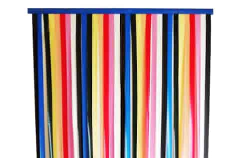 PASKI PCV ZASŁONA DRZWIOWA  90x200cm KOLOROWA