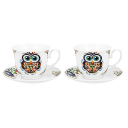 SOWA ETNO CR KOMPLET FILIŻANEK 2+2 250ml
