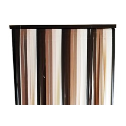 PASKI PCV ZASŁONA DRZWIOWA 100x200cm BRĄZOWA